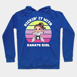 Karate Girl Kickin' In With Hoodie